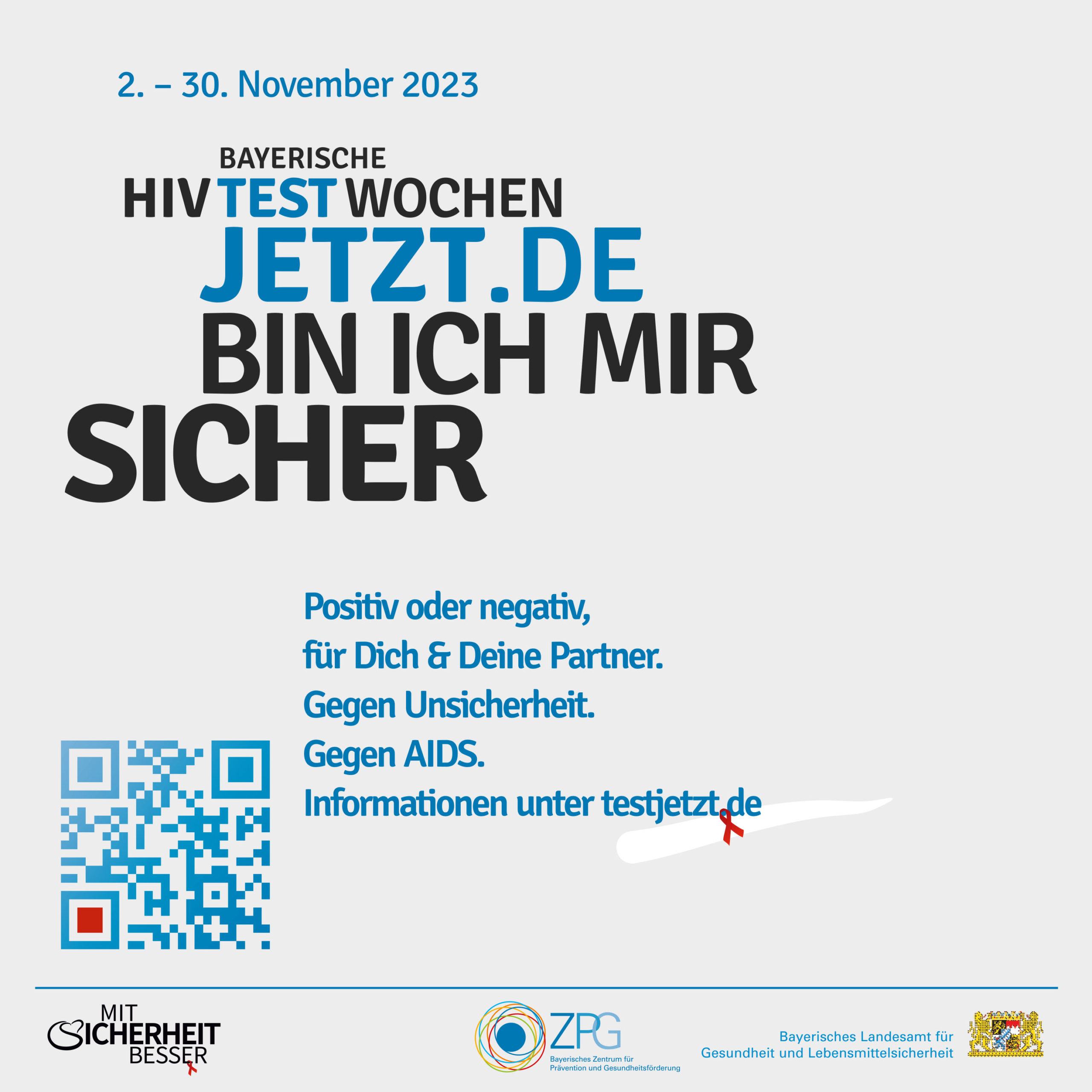 HIV Testwochen 11/2023 - Gesundheitsamt Amberg lädt ein
