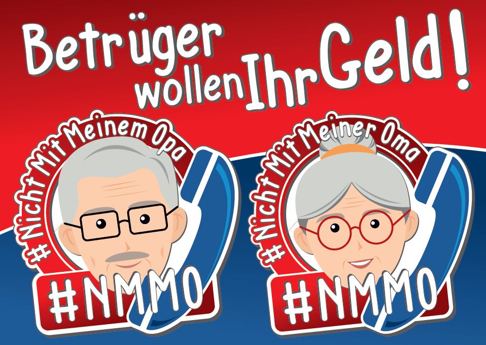 Präventionskampagne Callcenterbetrug #NMMO der Oberpfälzer Polizei